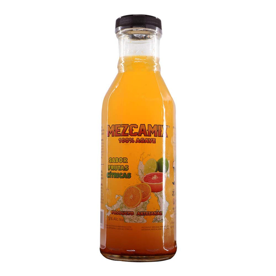 Mezcamix destilado de agave y jugo de cítricos. Pack de 12 botellas 357 ml.