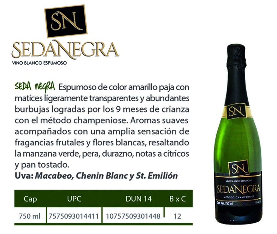Vino Espumoso Seda Negra 750 ml