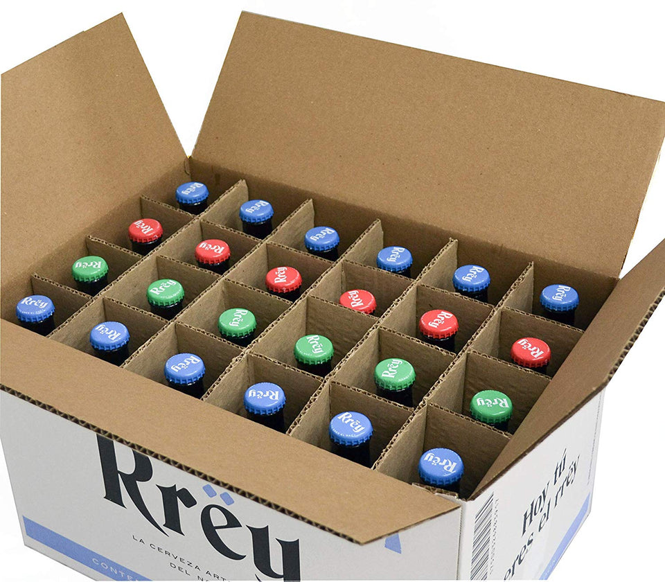 Cerveza Artesanal Rrëy Mix de Kolsch London White y Mexican IPA, Pack de 4 x 6 botellas x 355 mL