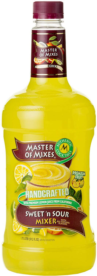 Master of Mixes Sweet N' mezcla de bebidas agrias, listo para usar, botella de 1.75 litros (59.2 onzas líquidas)