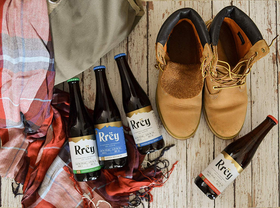 Cerveza Artesanal Rrëy Mix de Kolsch London White y Mexican IPA, Pack de 4 x 6 botellas x 355 mL